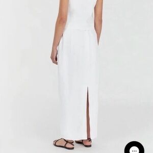 DISSH White Maxi Skirt with Back Slit